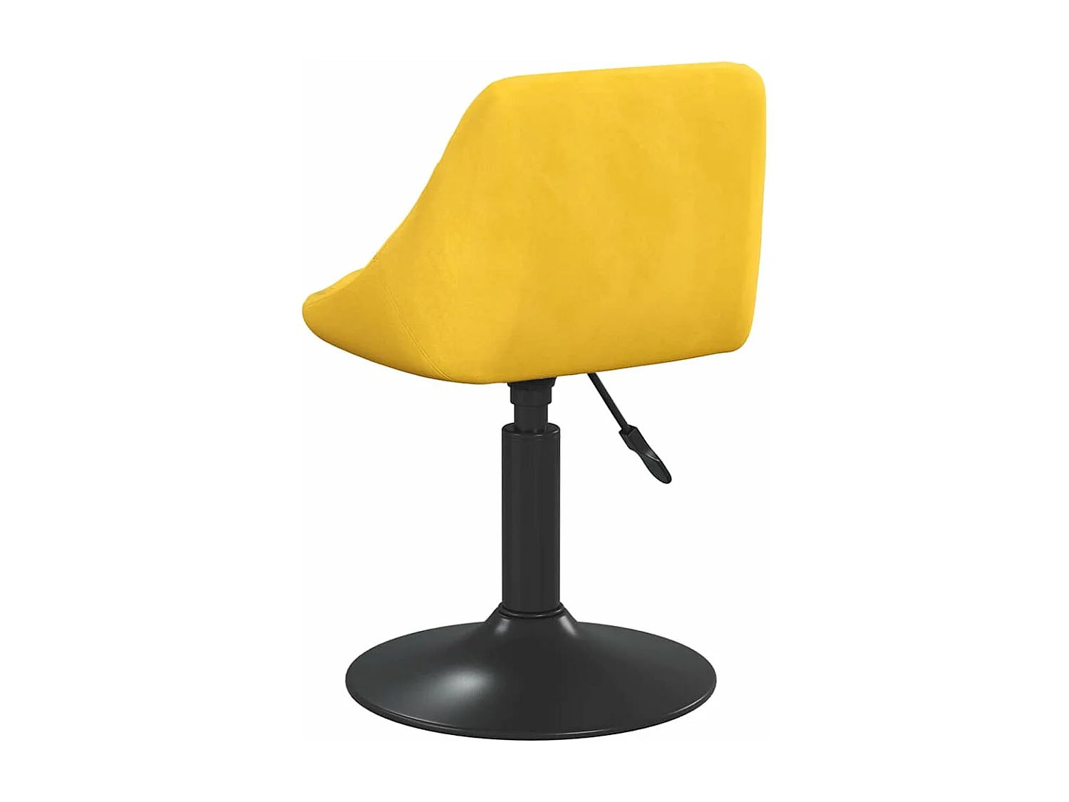 Chaises à manger pivotantes lot de 2 jaune moutarde velours