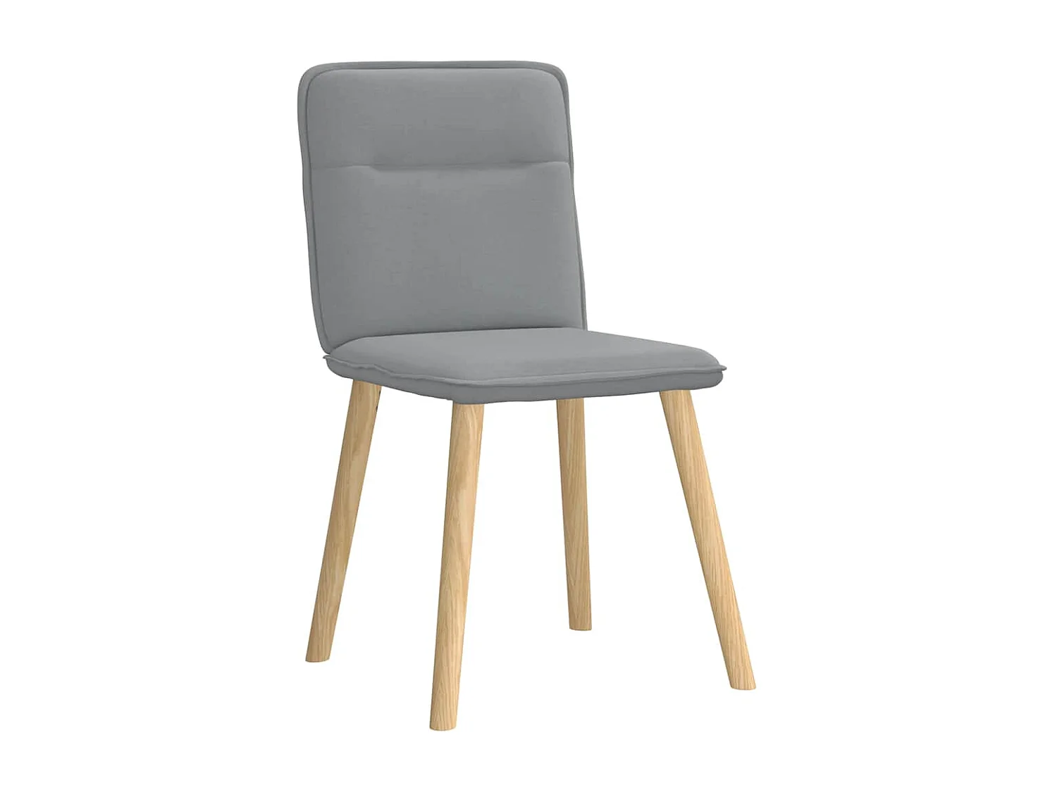 Eetkamerstoelen 4 stukkenstof lichtgrijs