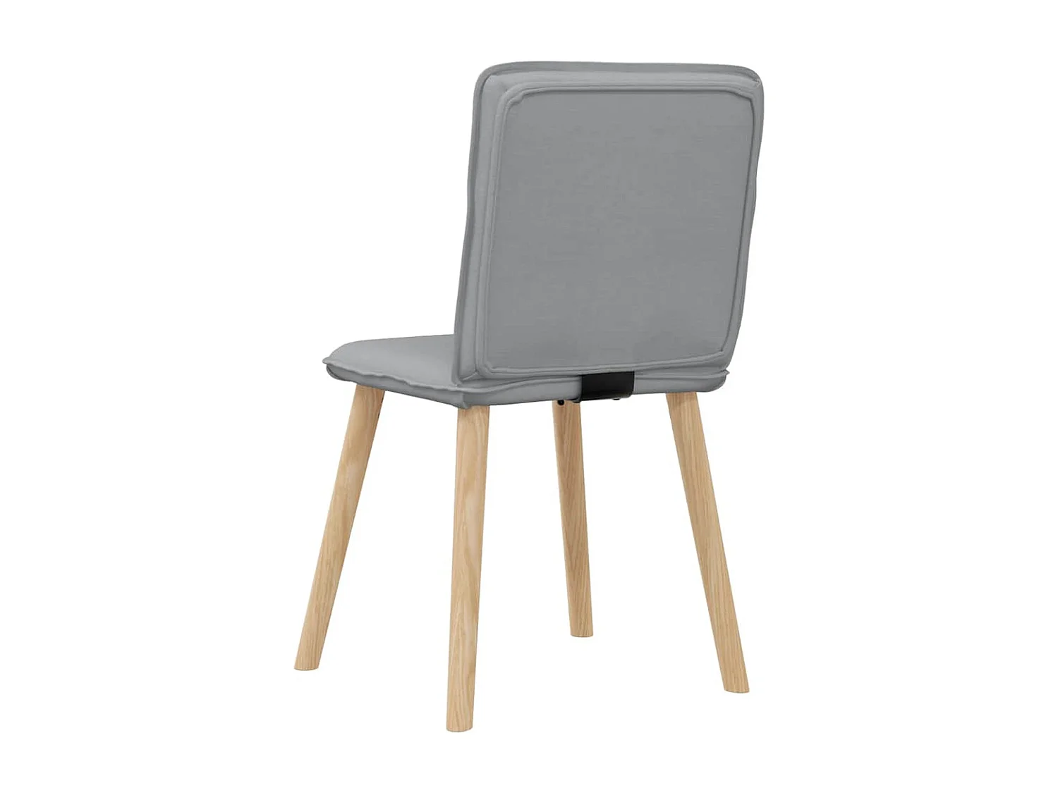 Eetkamerstoelen 4 stukkenstof lichtgrijs