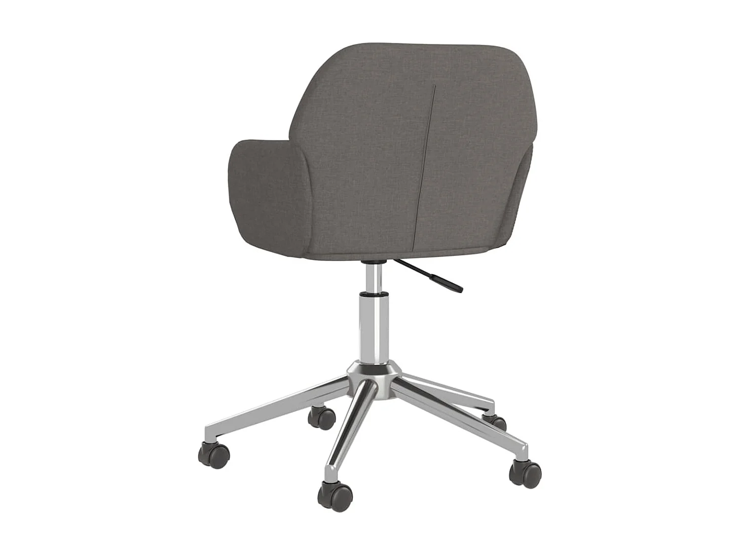 Chaises pivotantes à manger lot de 2 Gris foncé Tissu