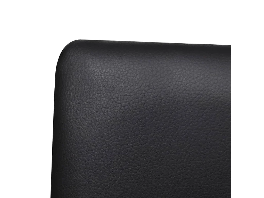 Sillas de comedor voladizas 4 unidades cuero sintético negro