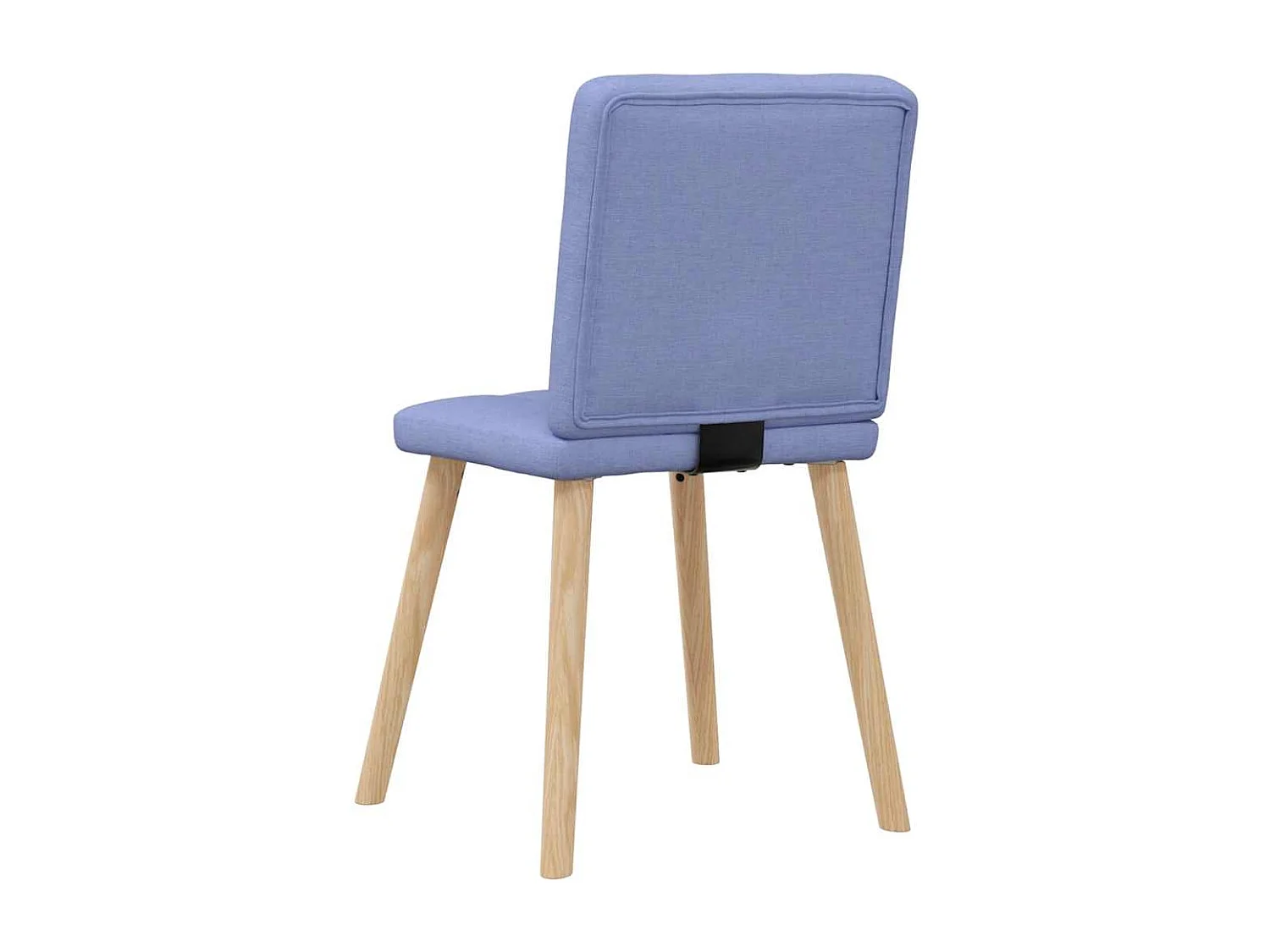 Chaises à manger lot de 4 bleu jean tissu