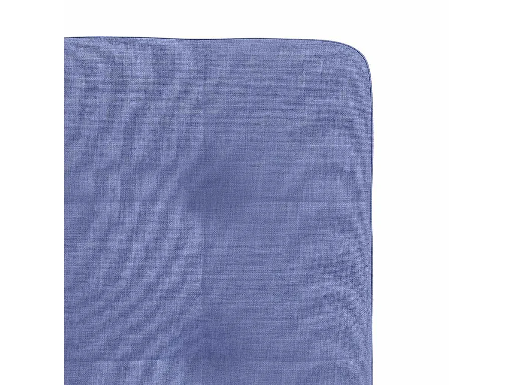 Chaises à manger lot de 4 bleu jean tissu