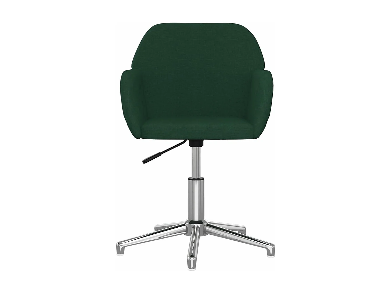 Sillas de comedor giratorias 2 unidades tela verde oscuro