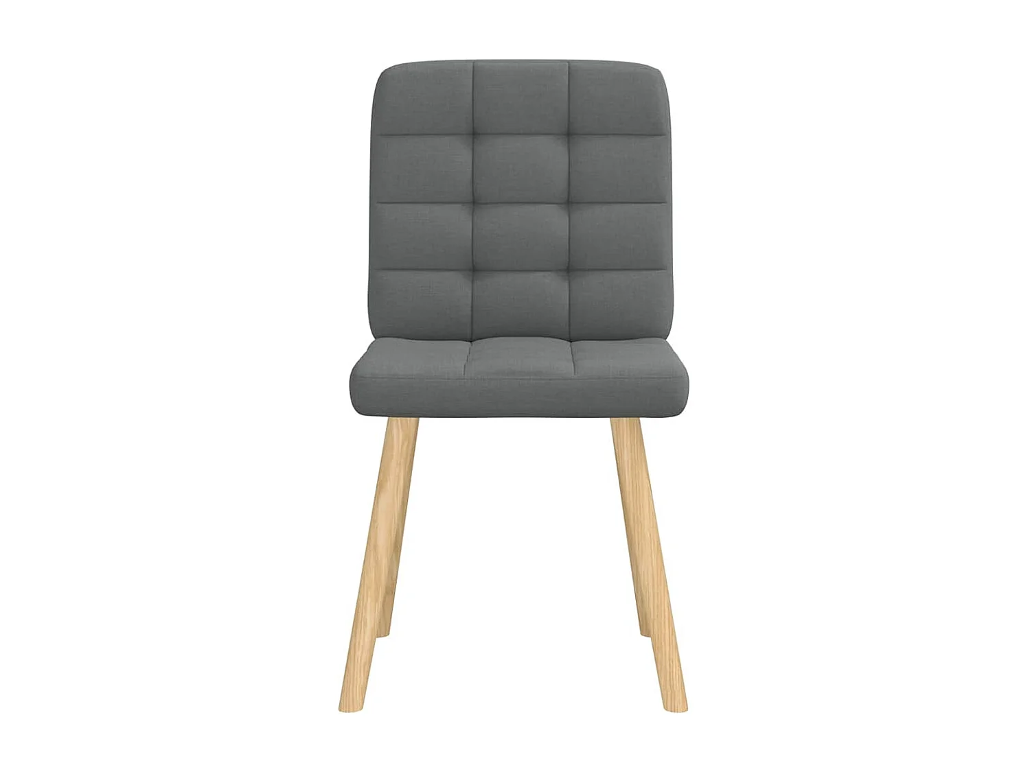 Eetkamerstoelen 4 stukkenstof donkergrijs