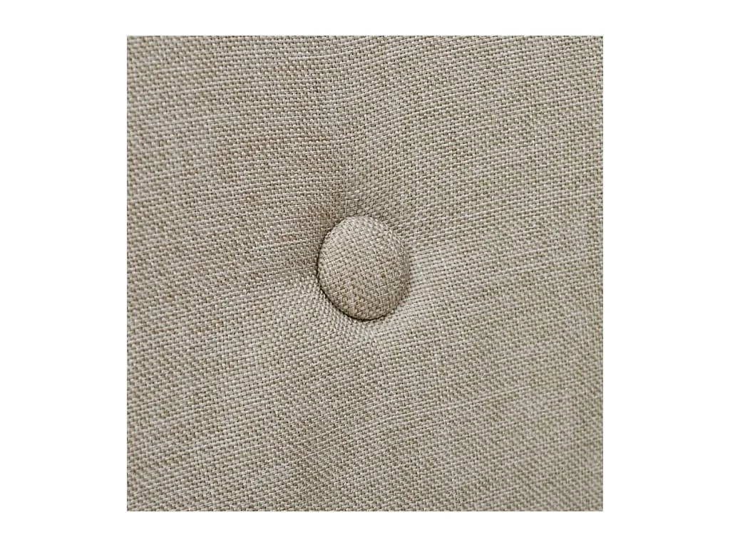 Chaises à manger lot de 4 beige tissu et chêne massif