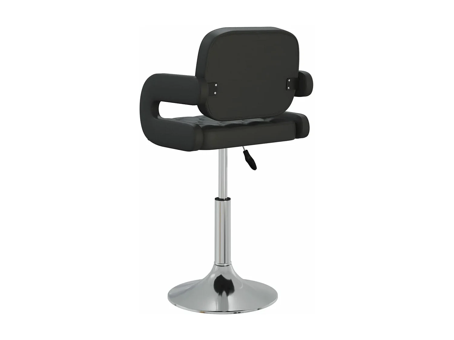 Sillas comedor giratorias 4 unidades cuero sintético negro