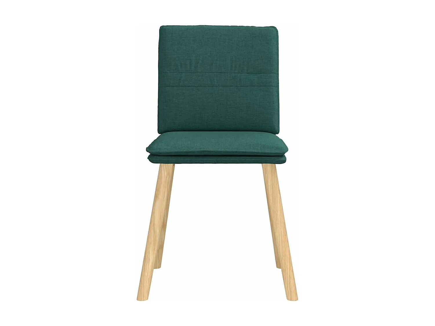 Chaises à manger lot de 4 vert foncé tissu