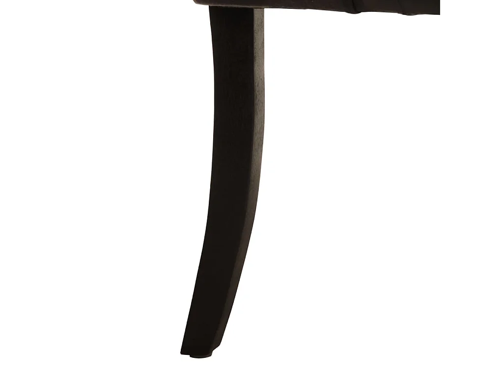 Eetkamerstoelen 2 st echt geitenleer zwart