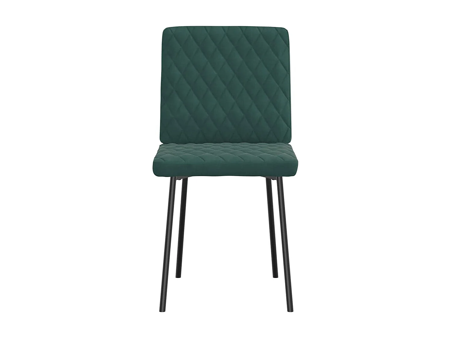 Sillas de comedor 4 unidades terciopelo verde oscuro