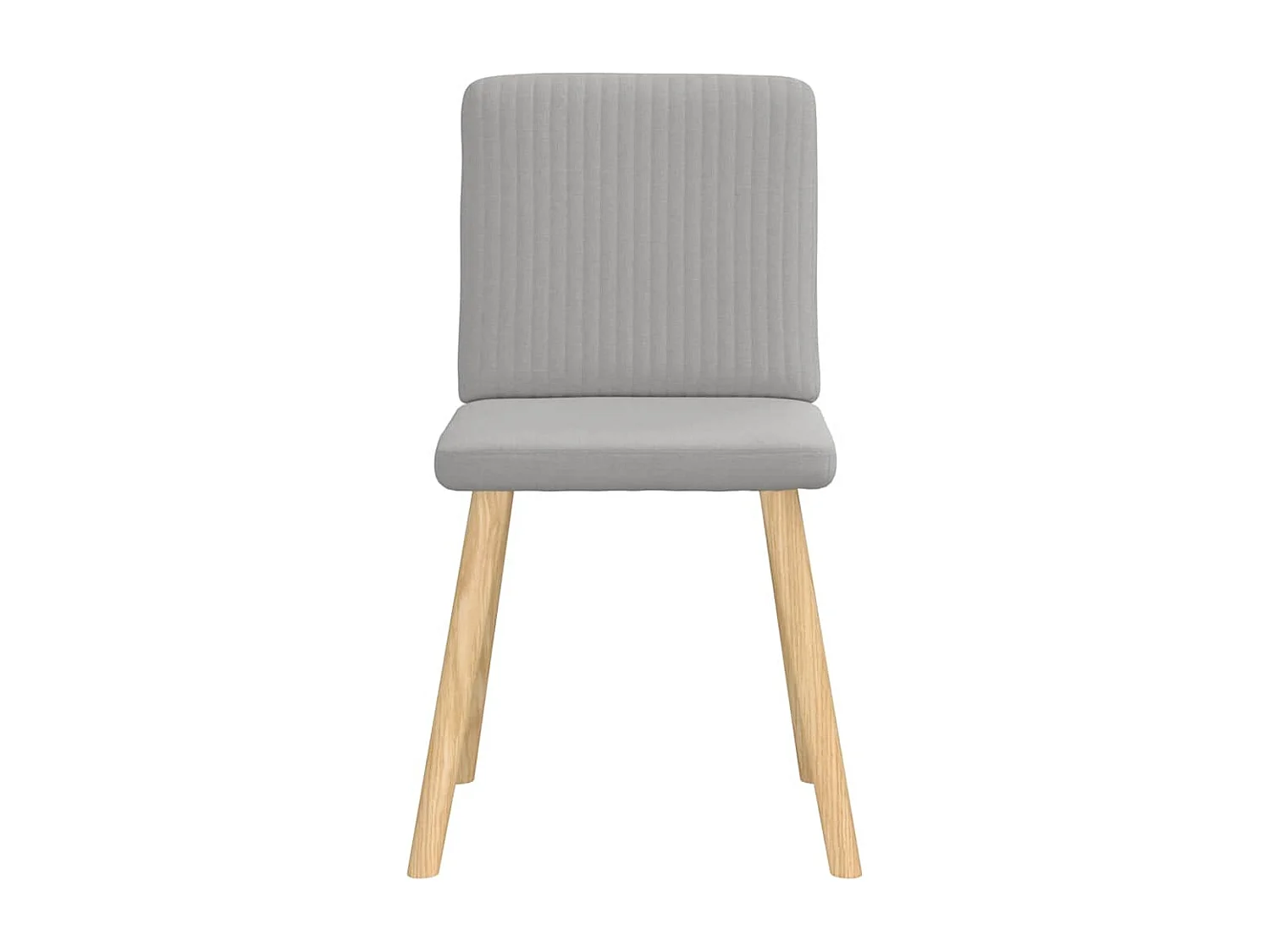 Cadeiras de jantar 4 peças tecido cinza nuvem