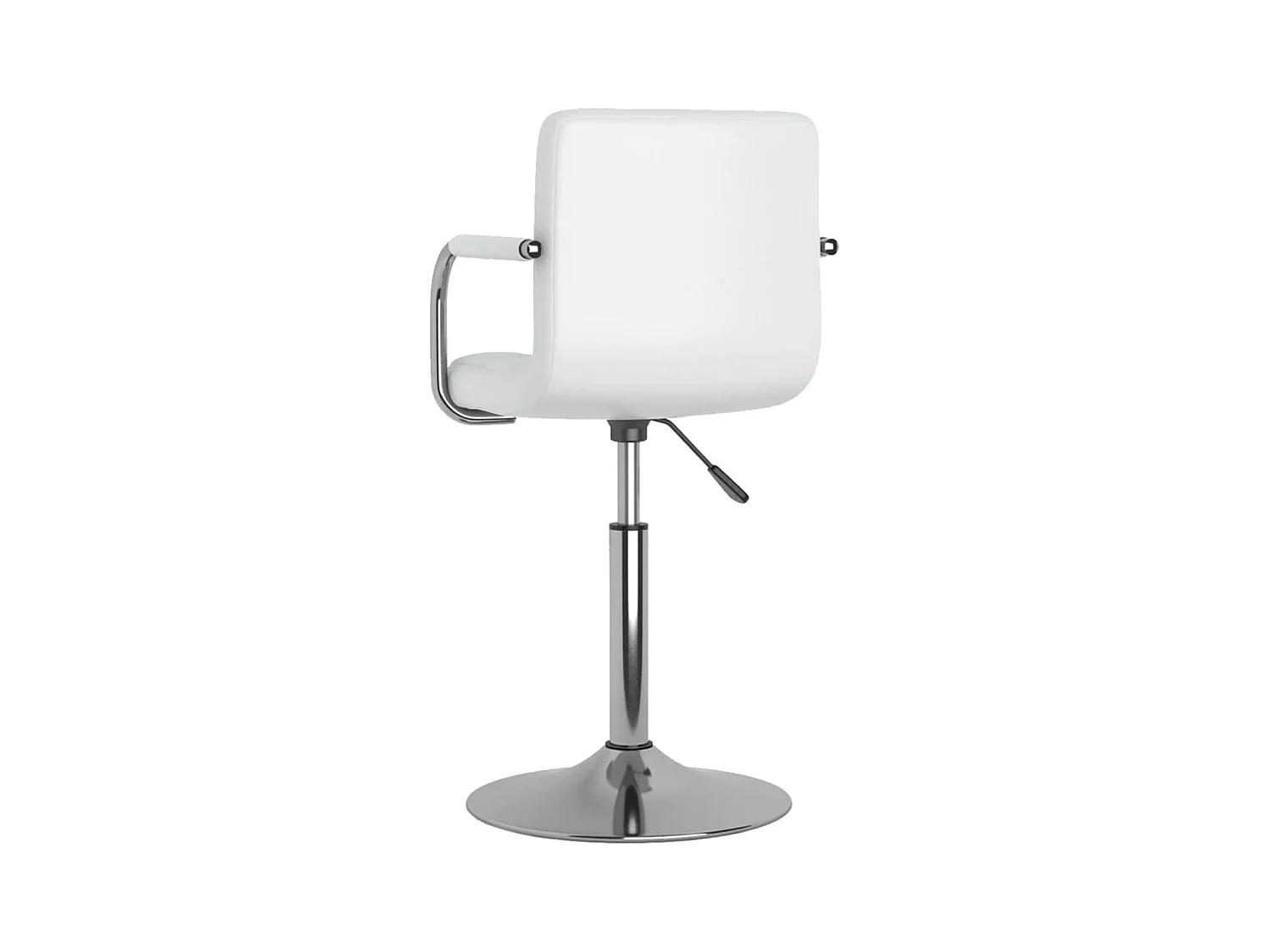 Sillas de comedor giratorias 4 unidades cuero sintético blanco