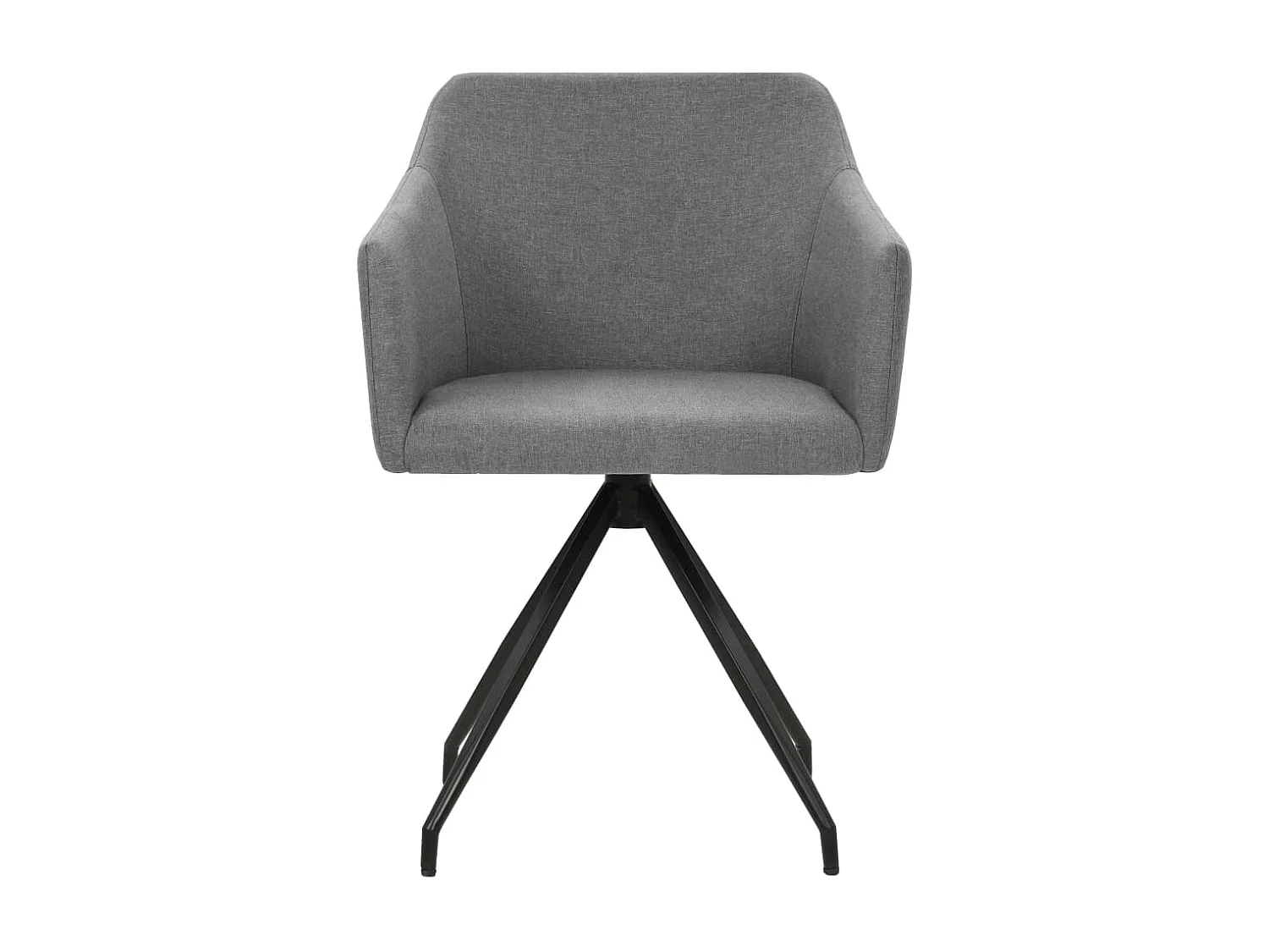 Sillas de comedor giratorias 2 unidades tela gris claro