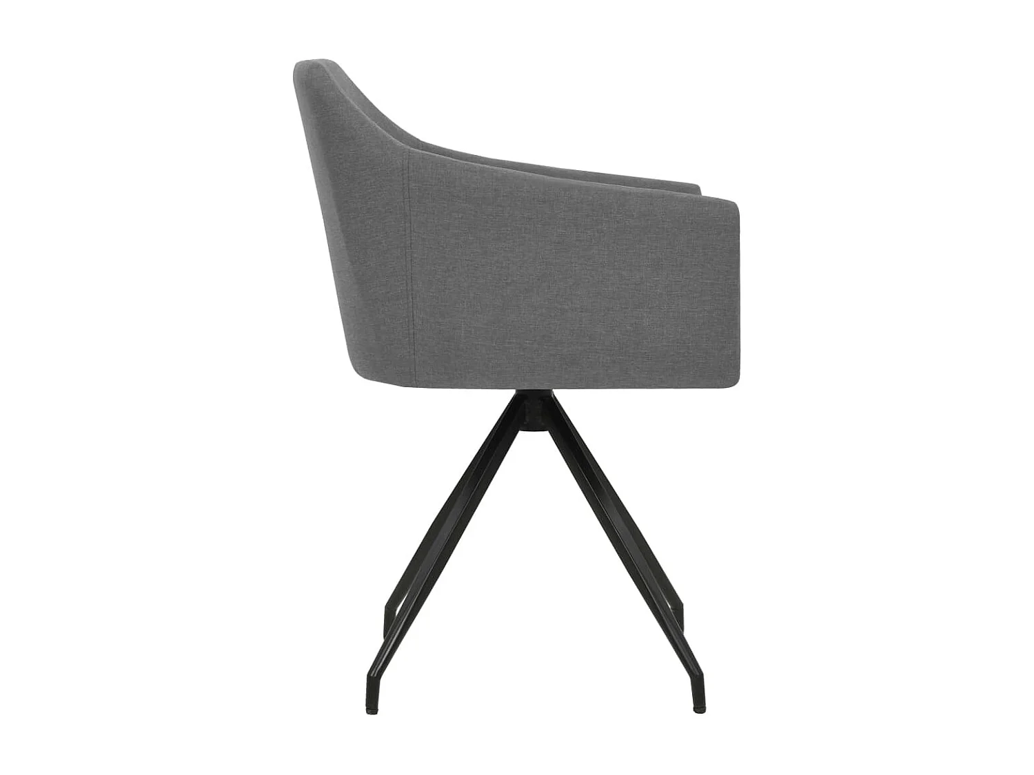 Sillas de comedor giratorias 2 unidades tela gris claro