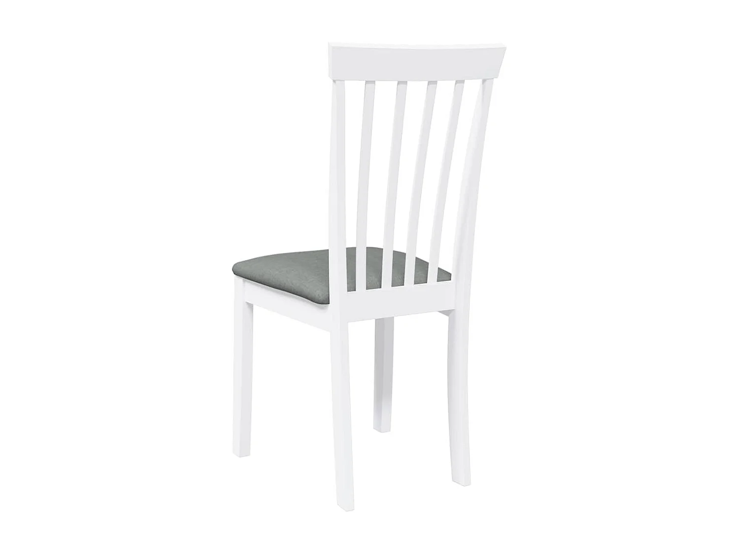 Eetkamerstoelen met kussens 2 st massief hout rubber wit