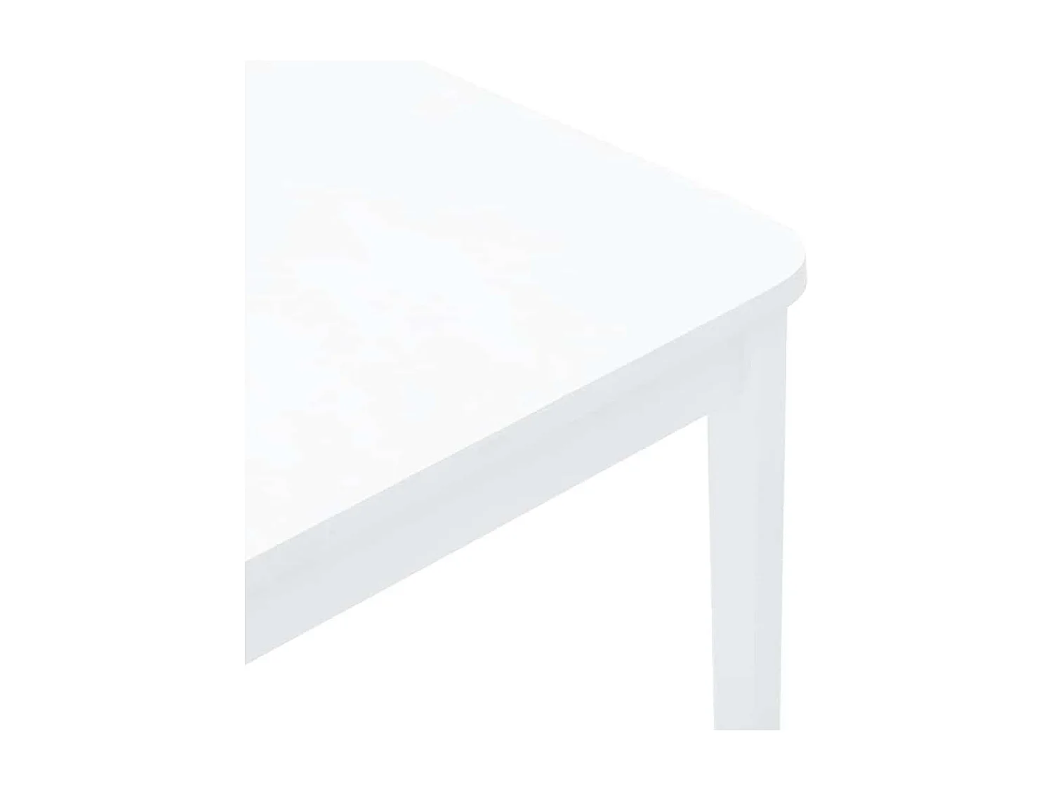 Chaises à manger 2 pièces blanc bois massif caoutchouc