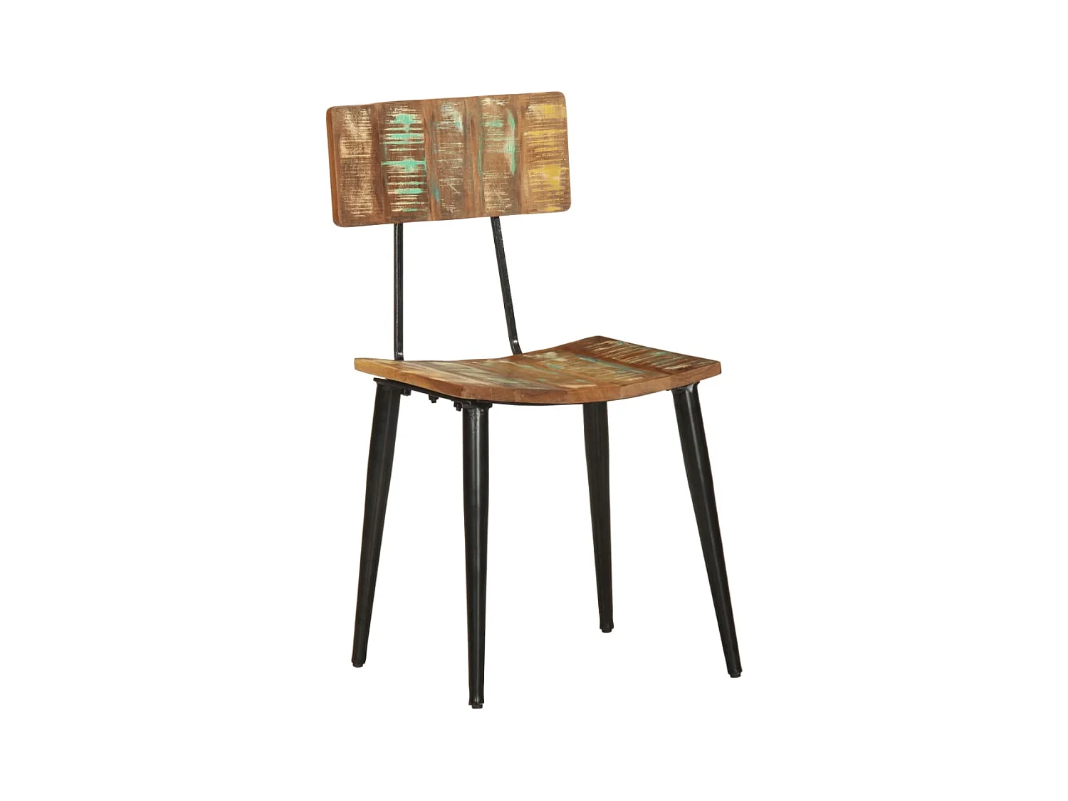 Cadeiras de jantar 2 peças madeira recuperada maciça