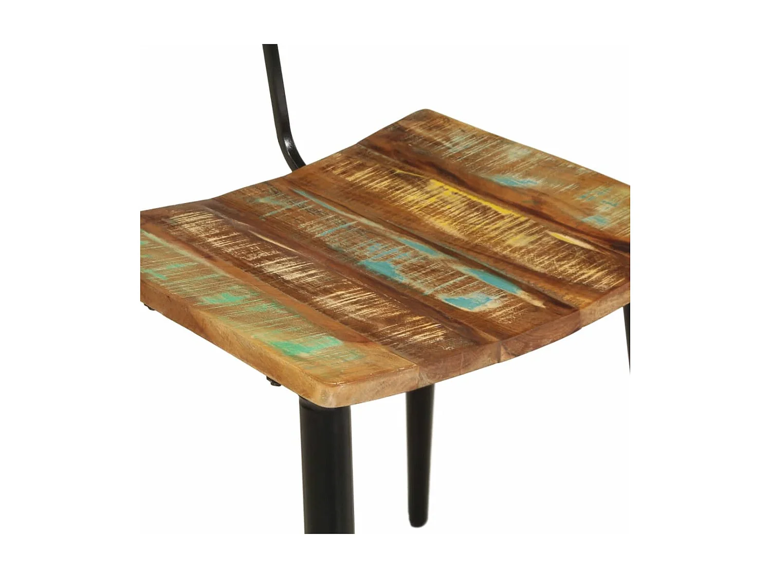 Cadeiras de jantar 2 peças madeira recuperada maciça