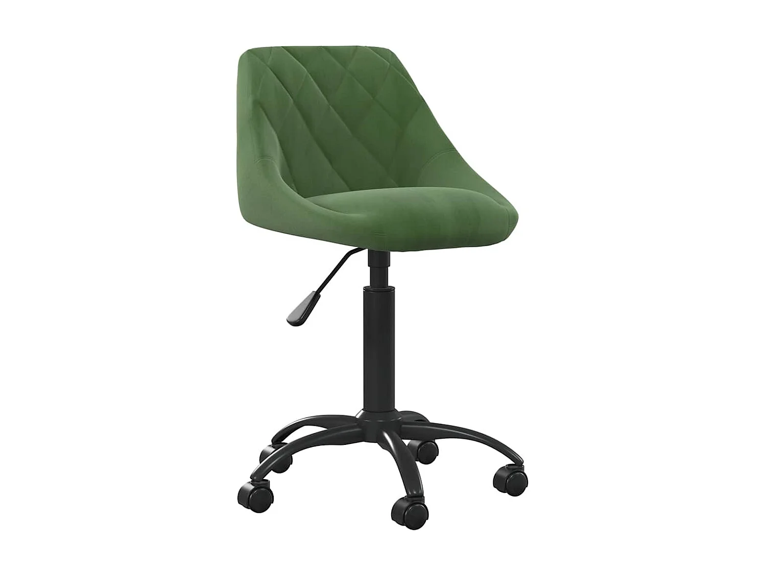 Chaise de salle à manger Vert foncé Velours