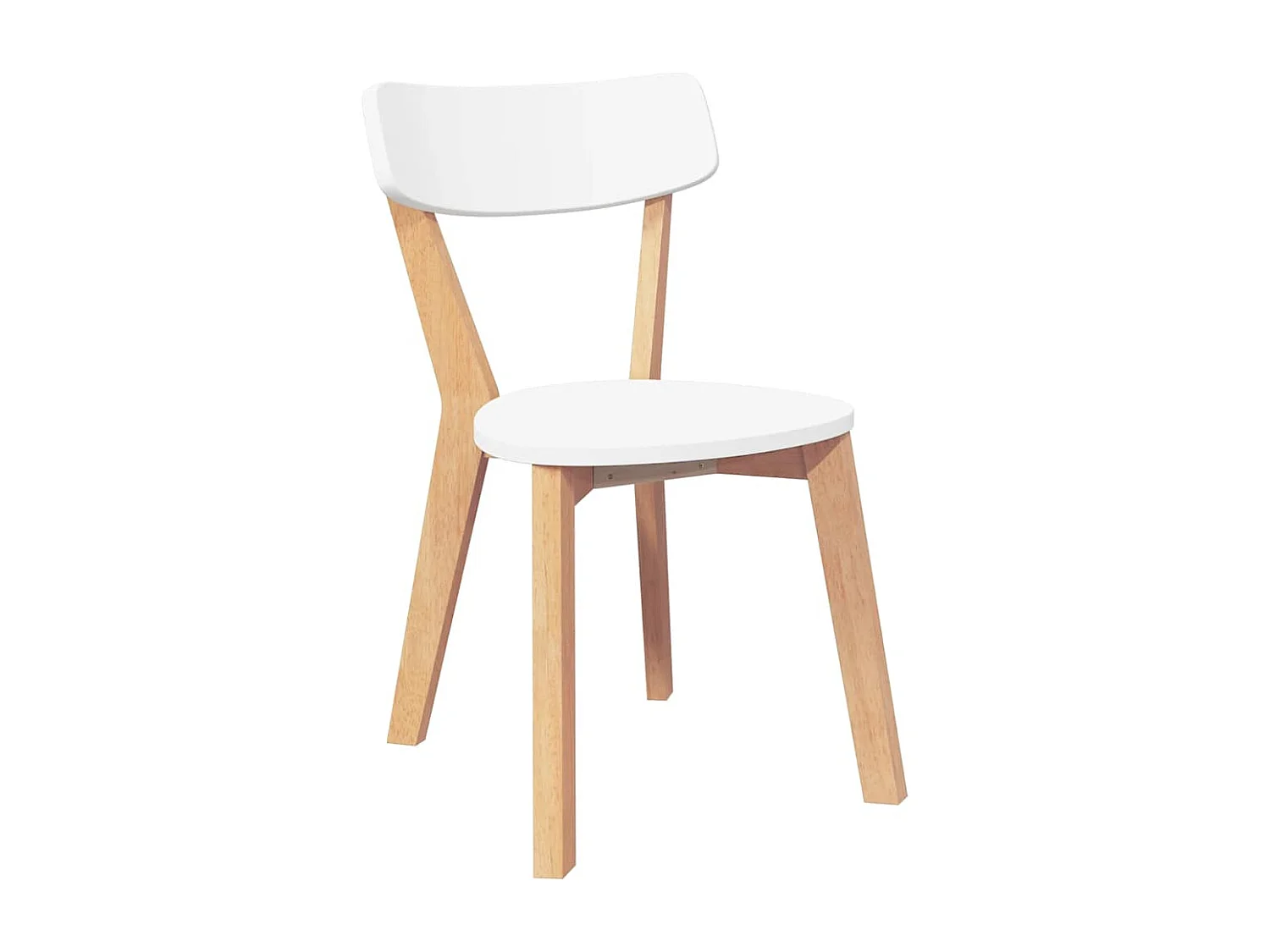 Sillas de comedor 2 unidades madera maciza de caucho