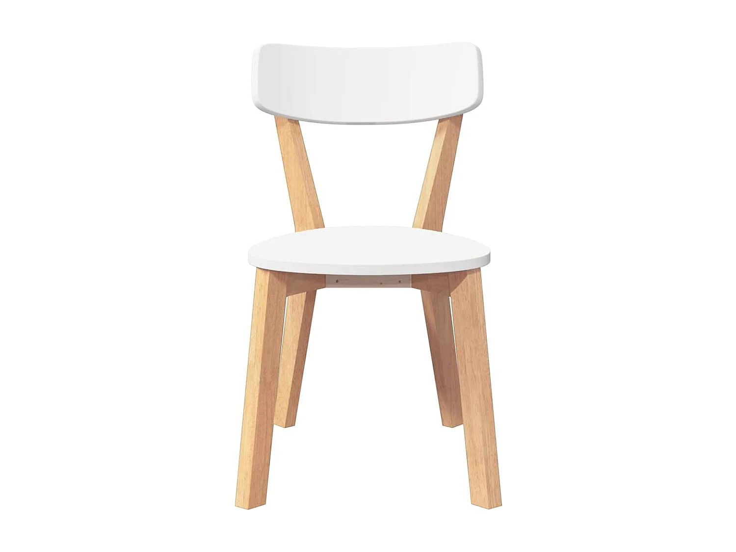 Sillas de comedor 2 unidades madera maciza de caucho