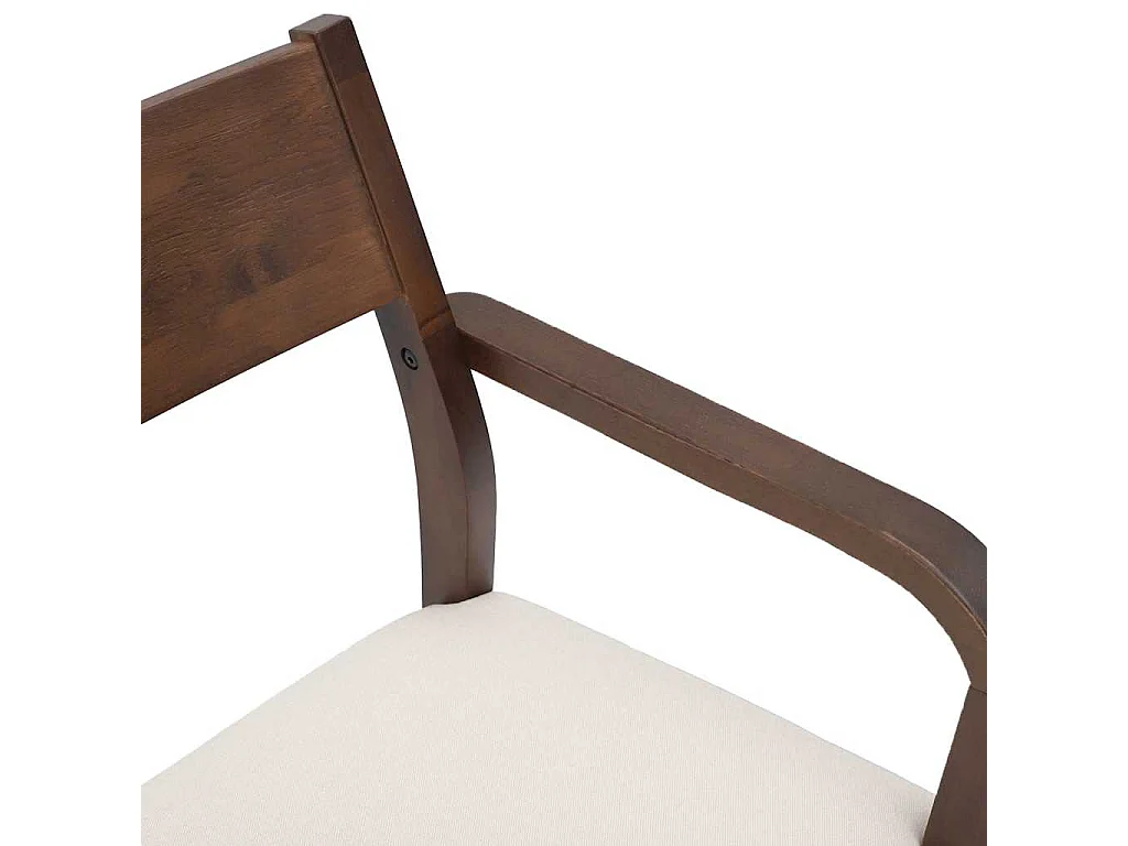 Chaises à manger coussins 2 pièces marron bois massif caoutchouc