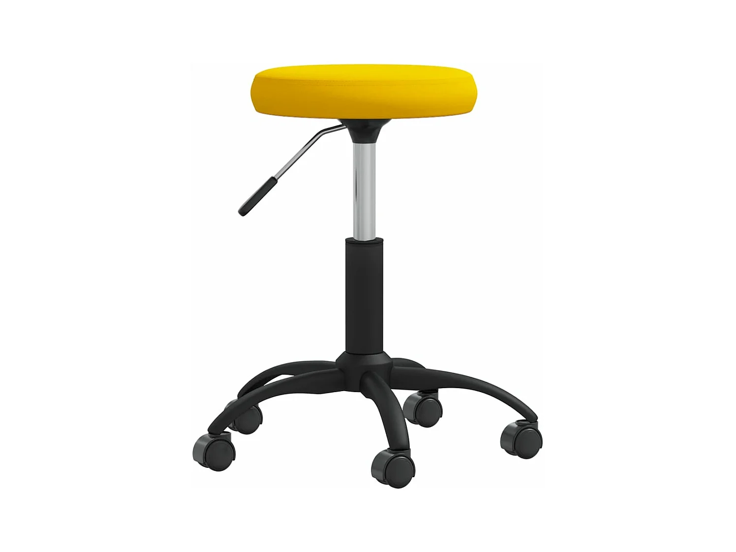 Chaise de salle à manger Jaune moutarde Velours