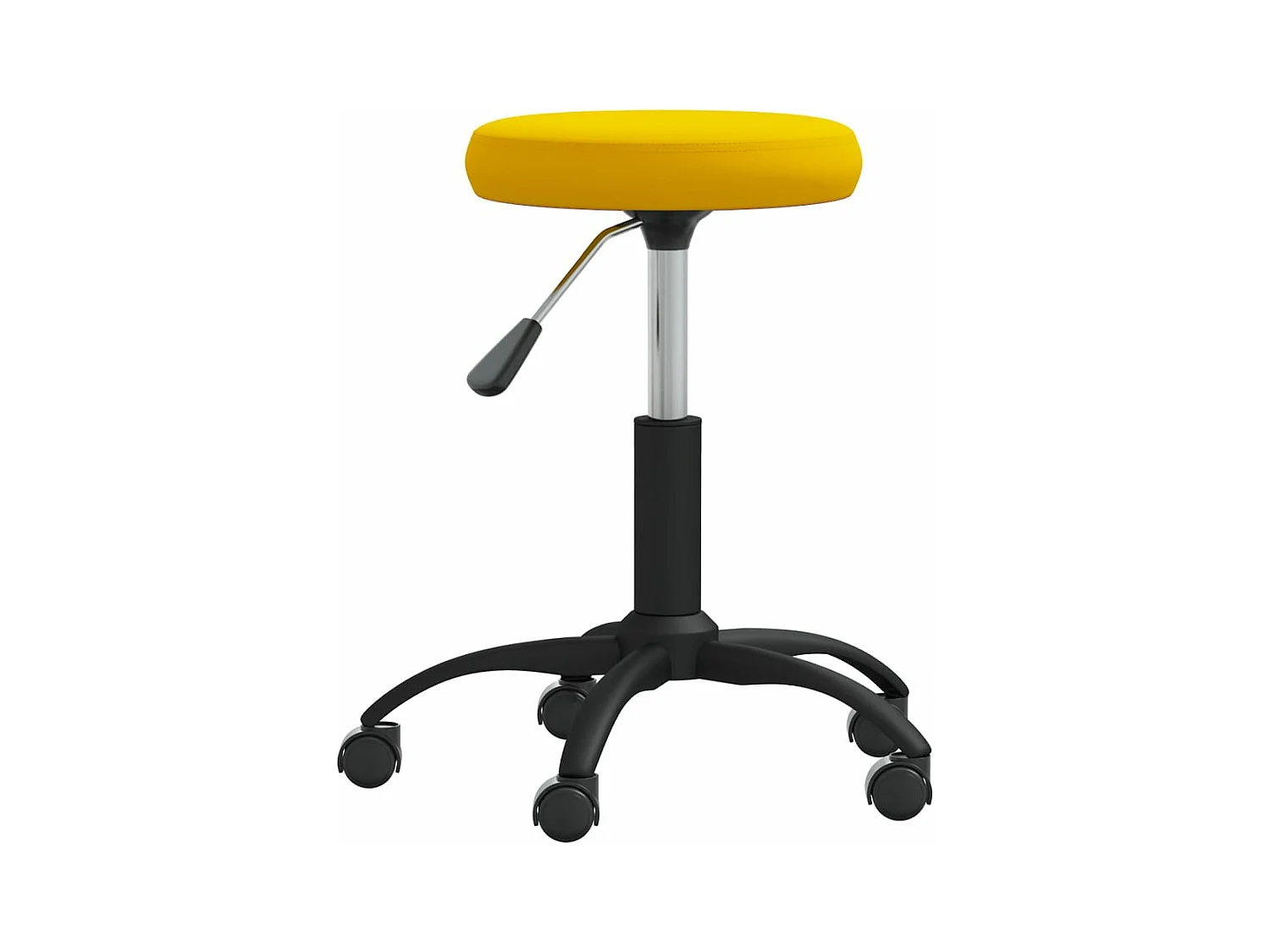 Chaise de salle à manger Jaune moutarde Velours