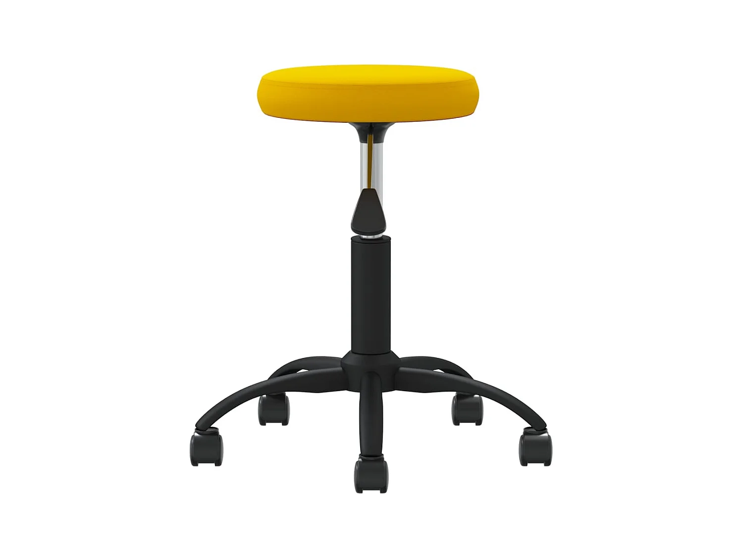 Chaise de salle à manger Jaune moutarde Velours