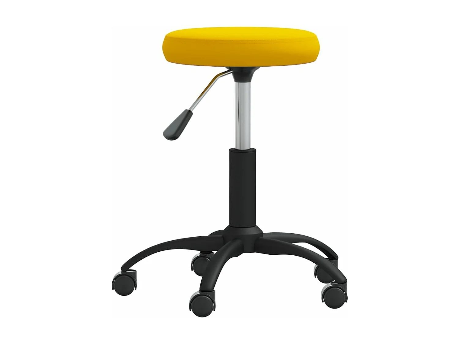 Chaise de salle à manger Jaune moutarde Velours