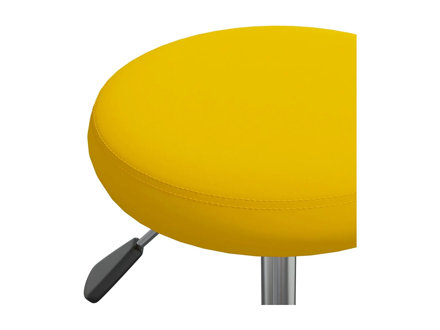 Chaise de salle à manger Jaune moutarde Velours