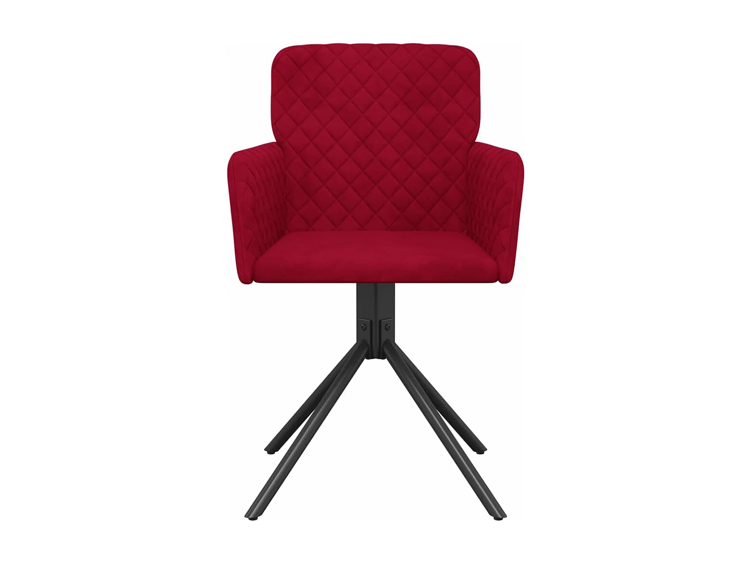 Sillas de comedor giratorias 2 unidades terciopelo rojo tinto