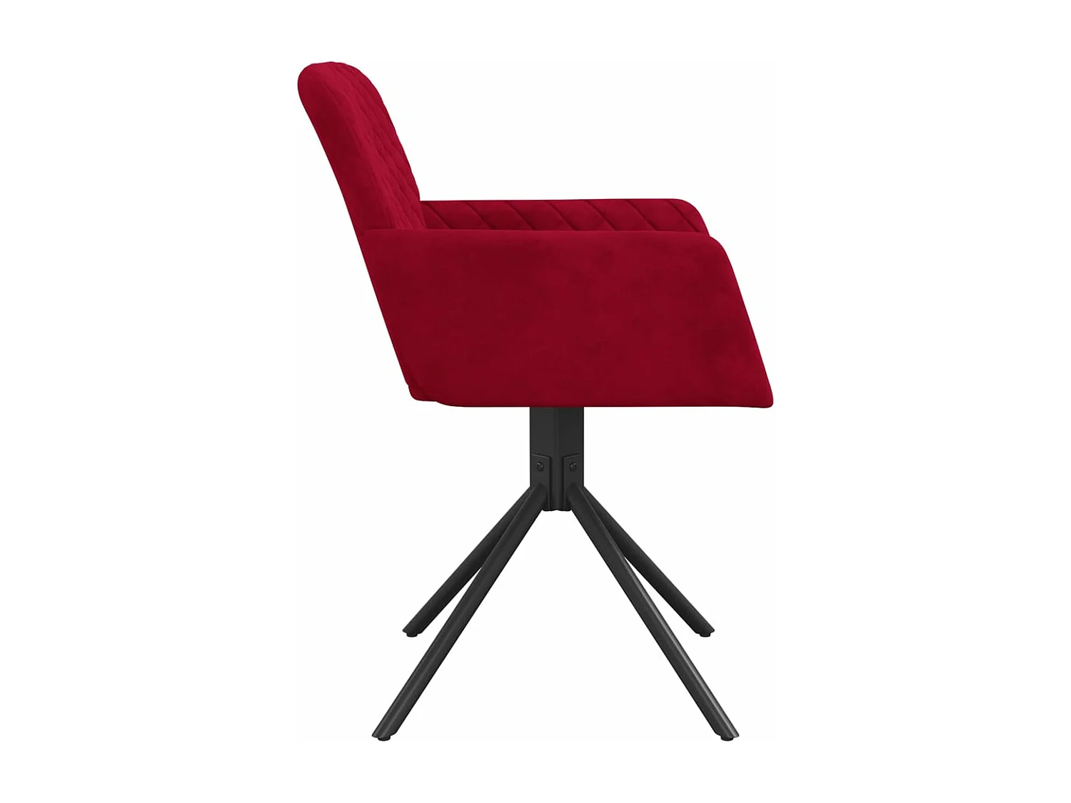 Sillas de comedor giratorias 2 unidades terciopelo rojo tinto