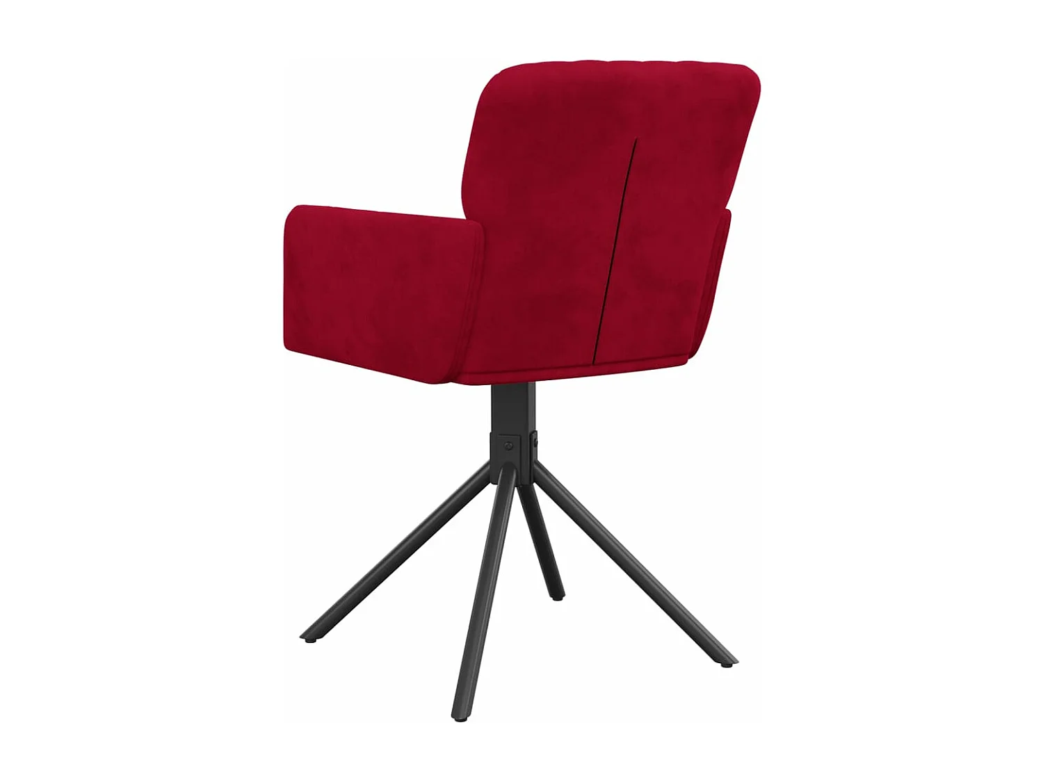 Sillas de comedor giratorias 2 unidades terciopelo rojo tinto