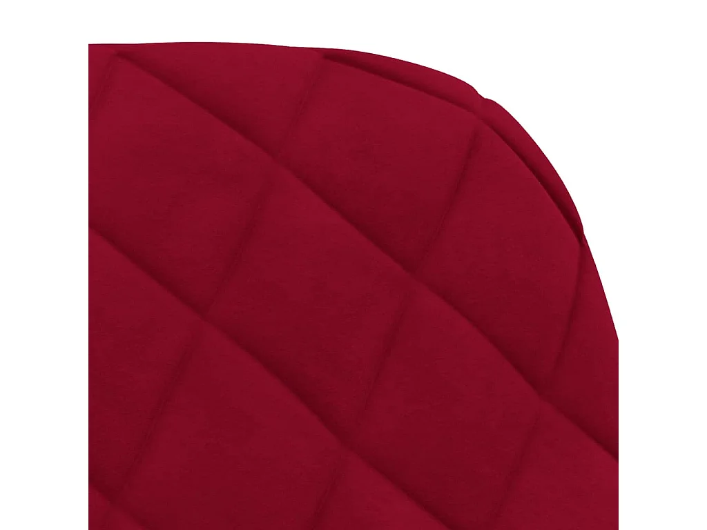 Sillas de comedor giratorias 2 unidades terciopelo rojo tinto