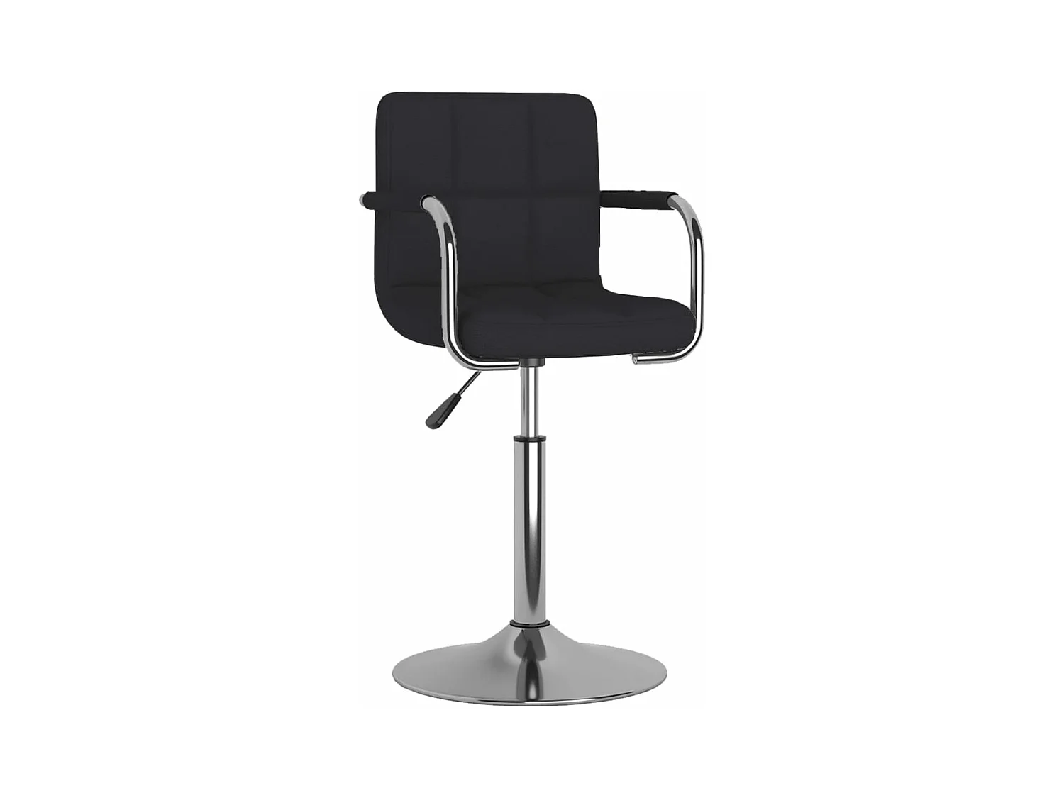 Chaise de salle à manger Tissu Noir