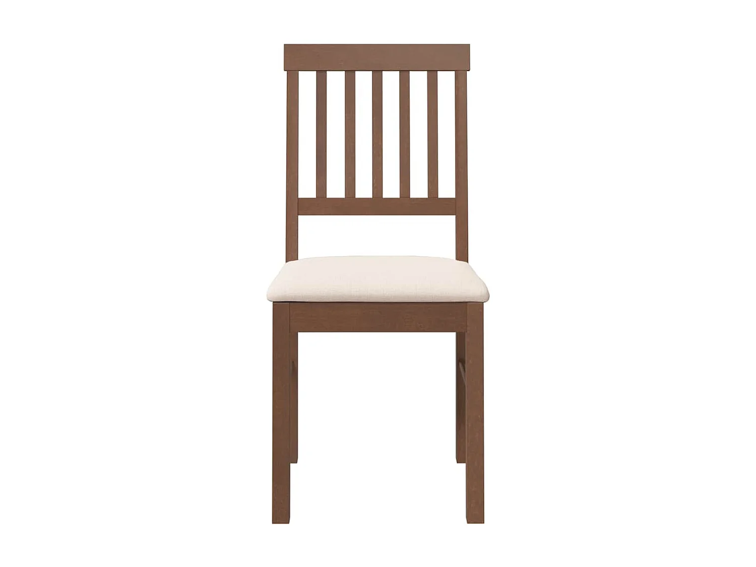 Sillas de comedor con cojines 2 unidades madera maciza marrón caucho