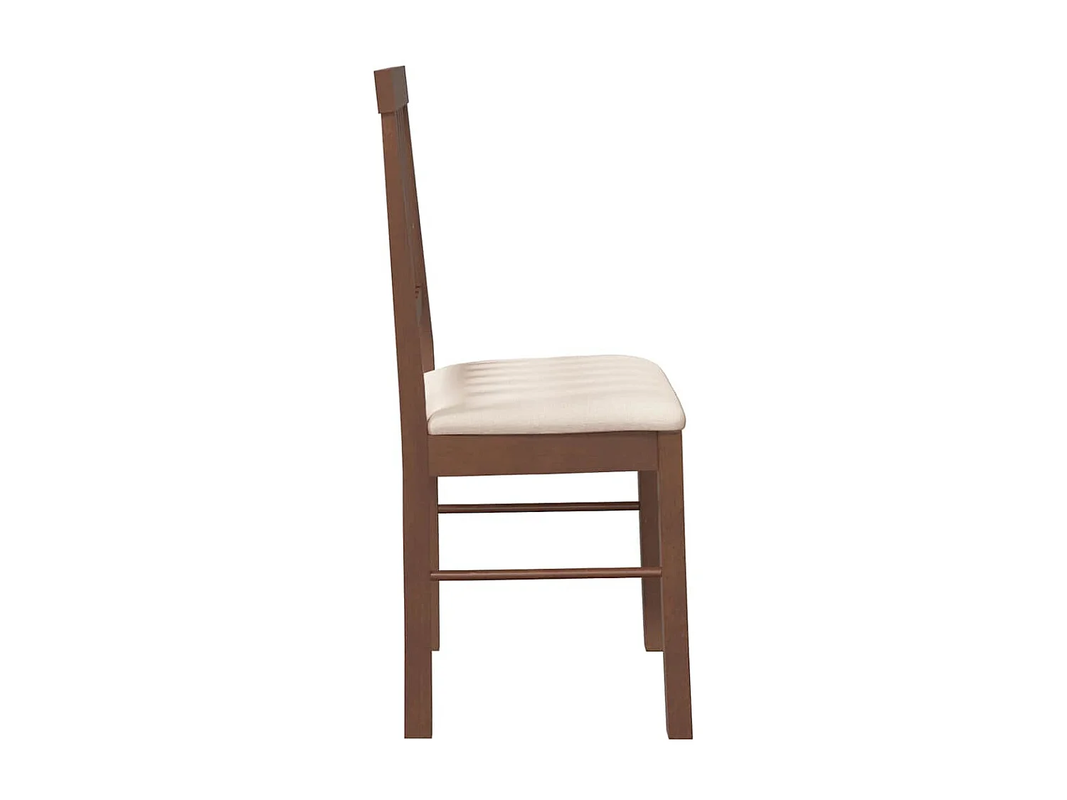 Sillas de comedor con cojines 2 unidades madera maciza marrón caucho