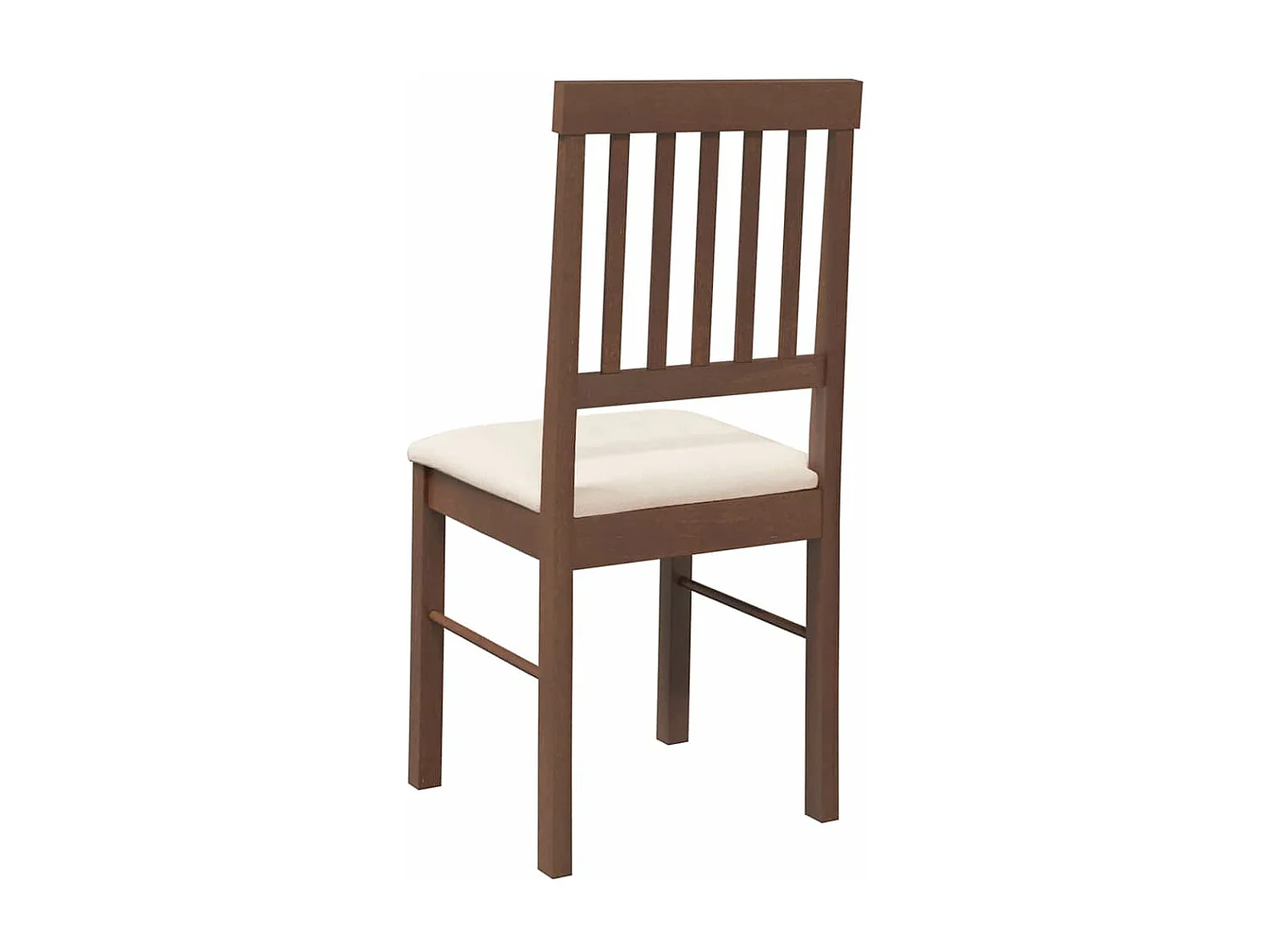 Sillas de comedor con cojines 2 unidades madera maciza marrón caucho