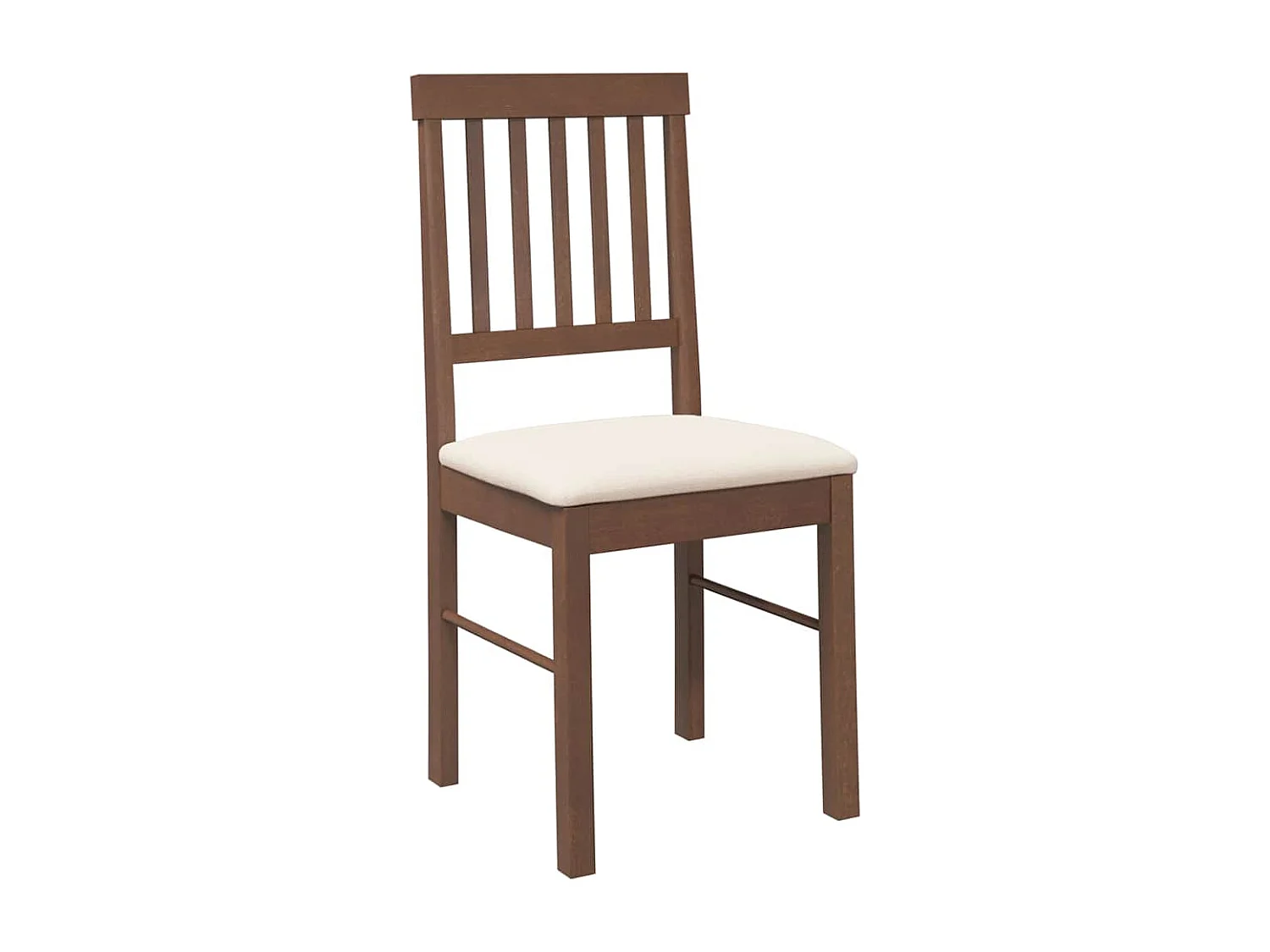 Chaises à manger coussins 2 pièces marron bois massif caoutchouc