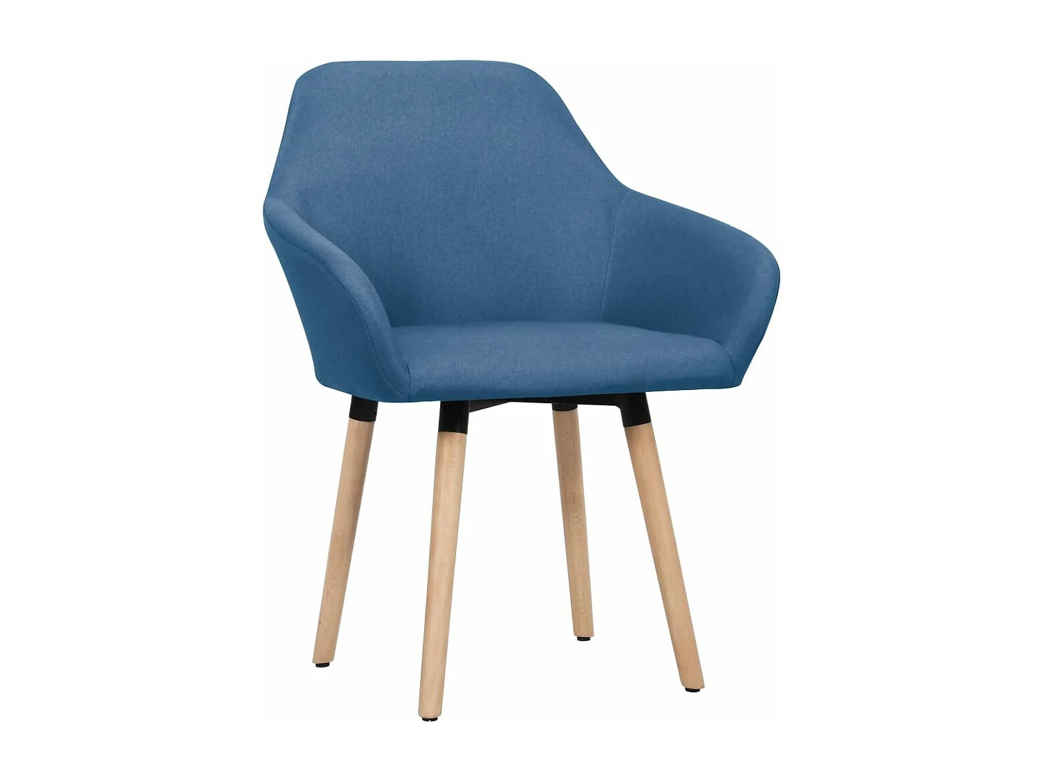 Sillas de comedor 2 unidades tela azul