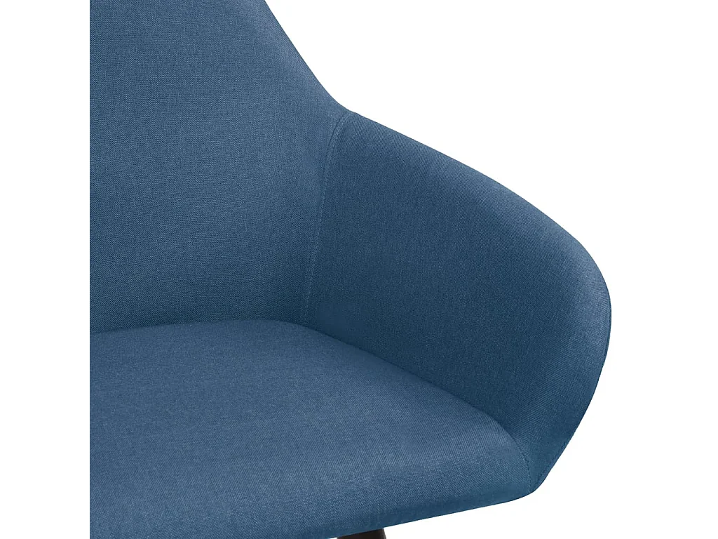 Sillas de comedor 2 unidades tela azul