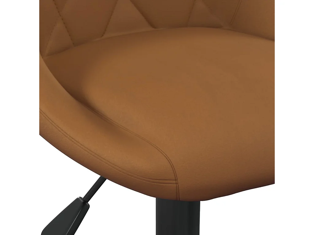 Silla de comedor de terciopelo marrón