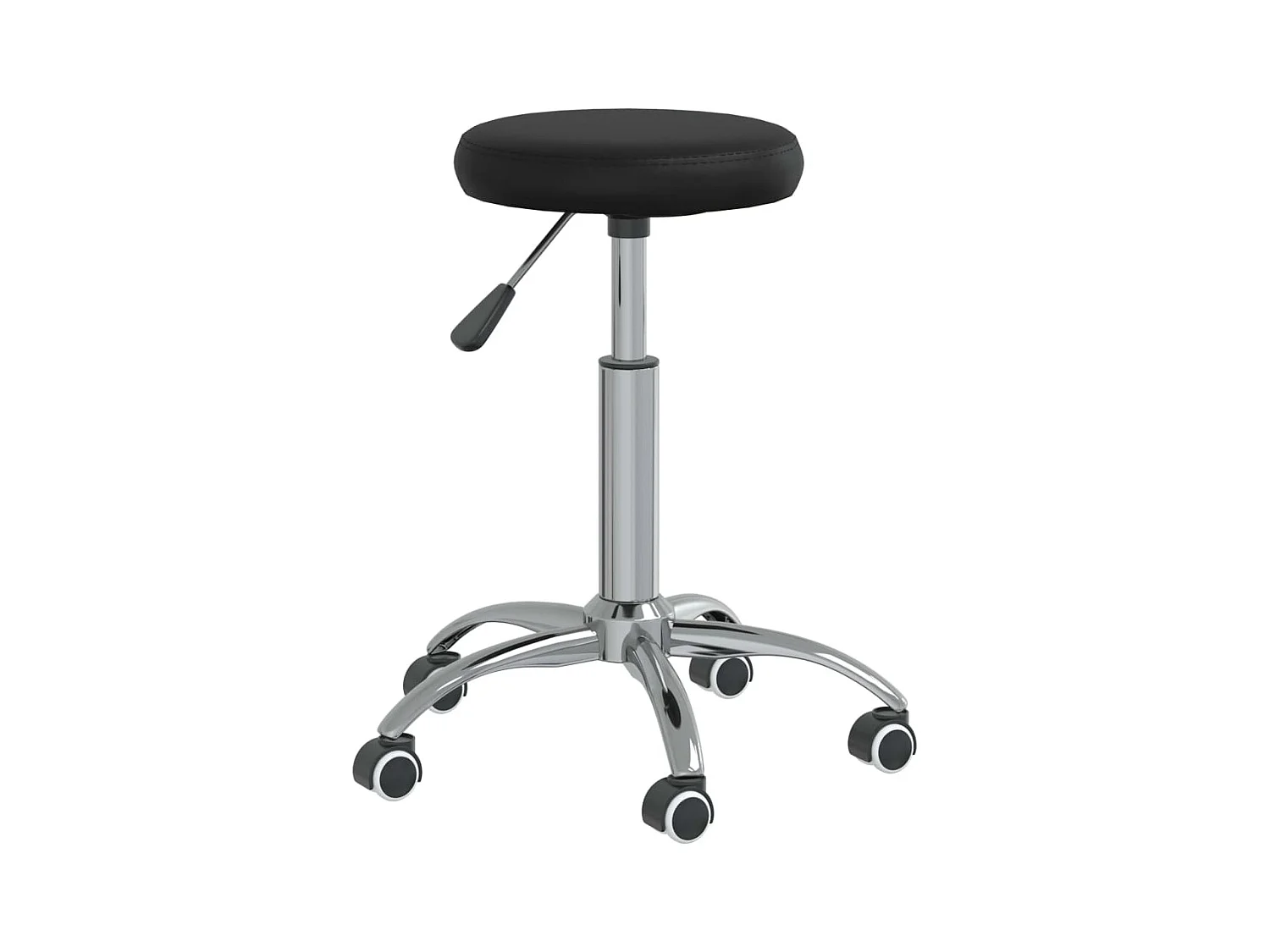 Silla de comedor cuero sintético negra