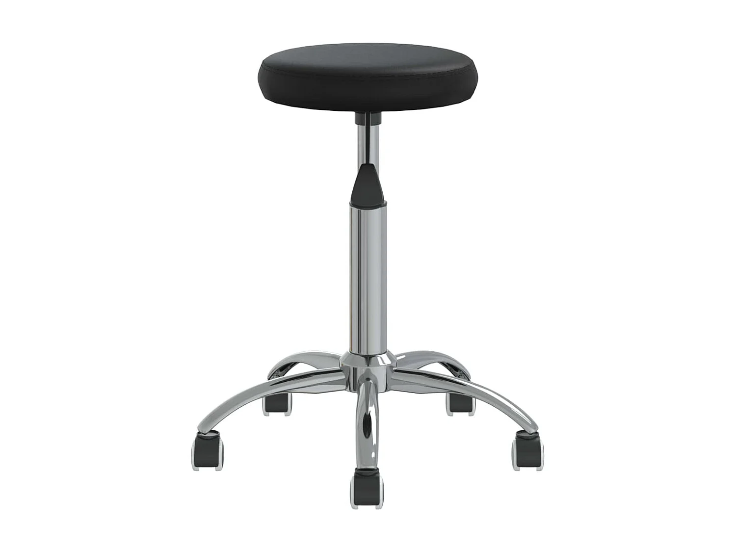 Cadeira de jantar couro artificial preto