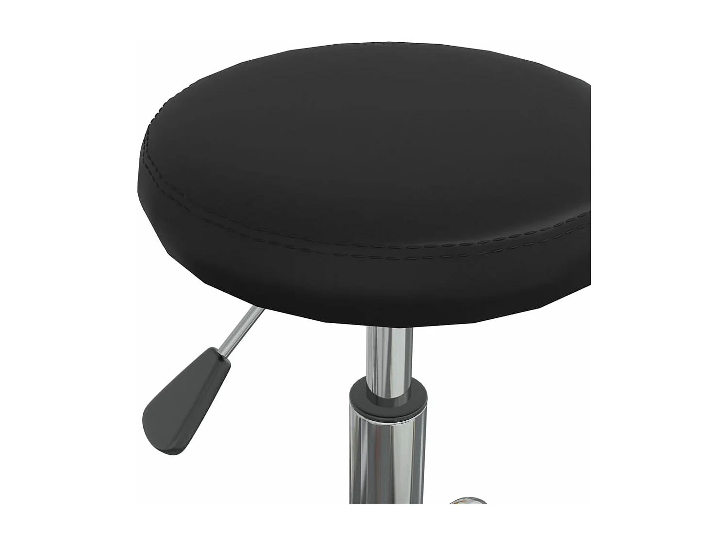 Cadeira de jantar couro artificial preto