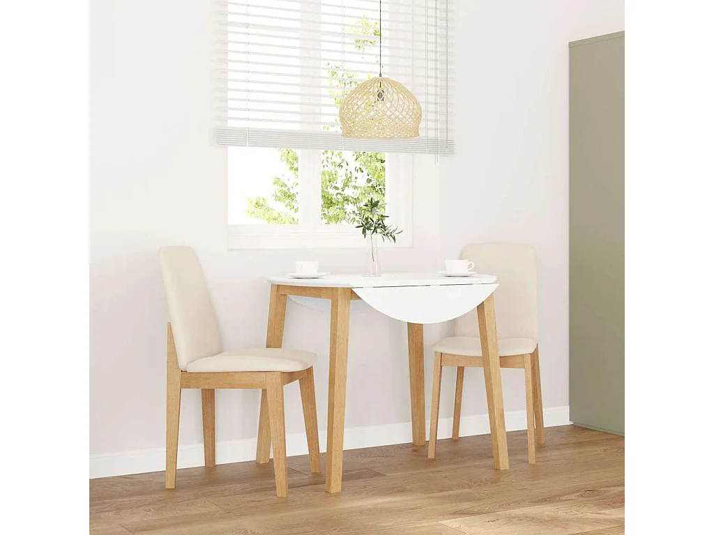 Cadeiras de jantar com almofadões 2 peças madeira maciça