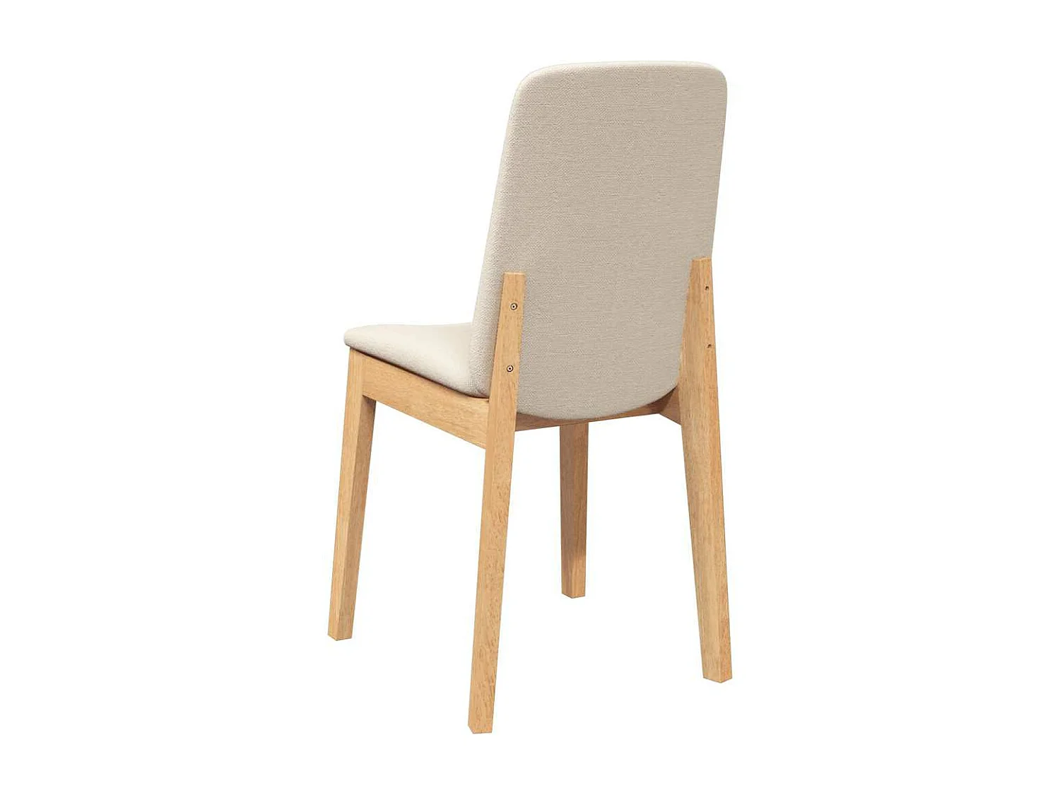 Sillas de comedor con cojines 2 unidades madera maciza caucho