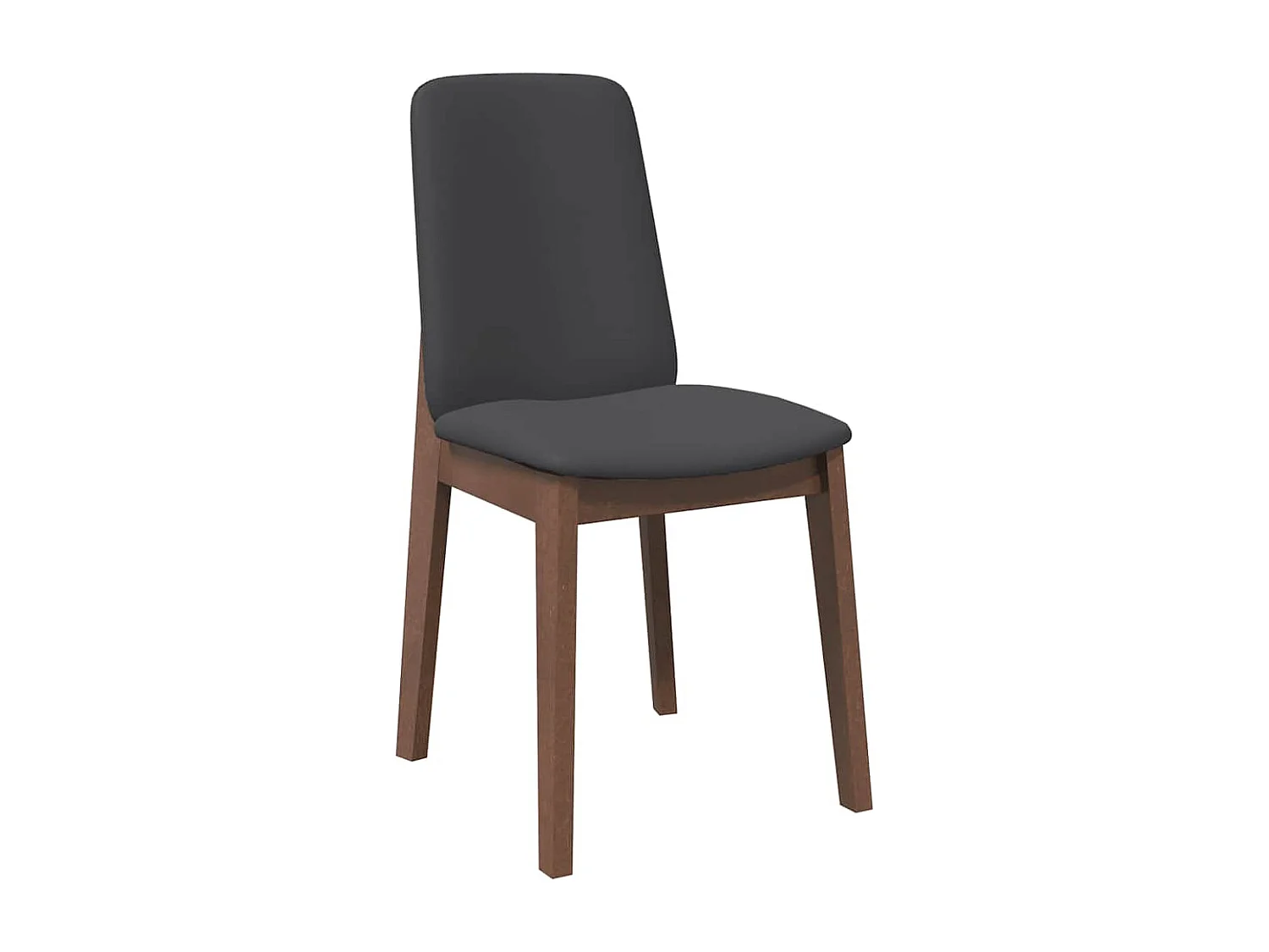 Sillas de comedor con cojines 2 unidades madera maciza marrón caucho