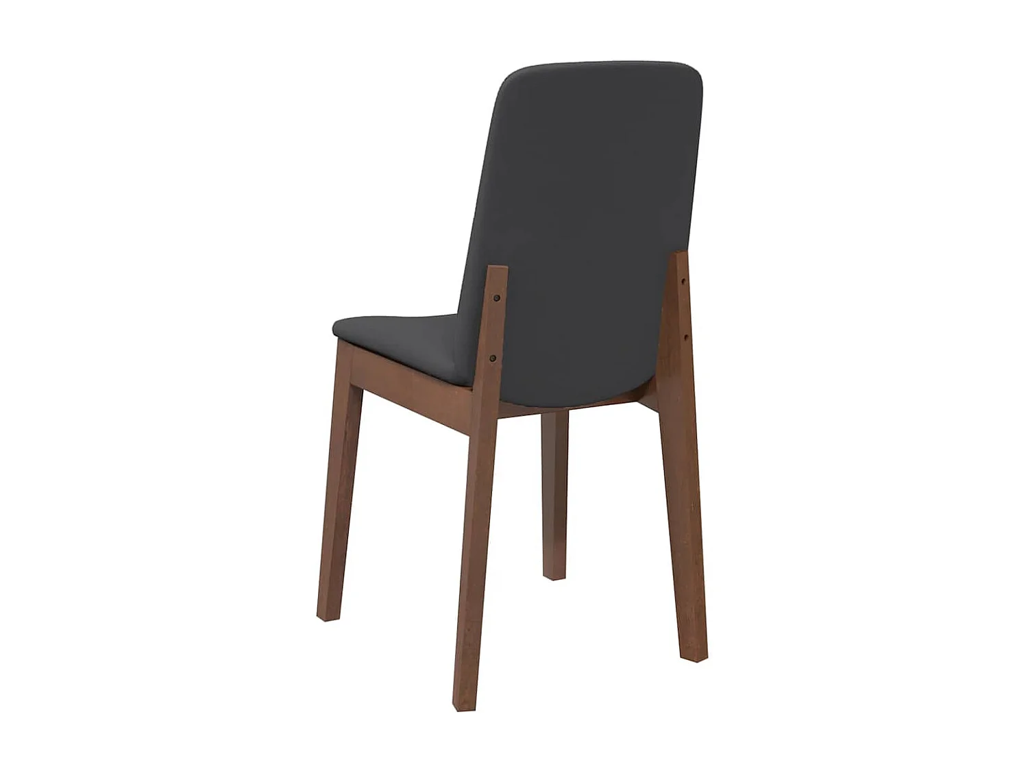 Sillas de comedor con cojines 2 unidades madera maciza marrón caucho